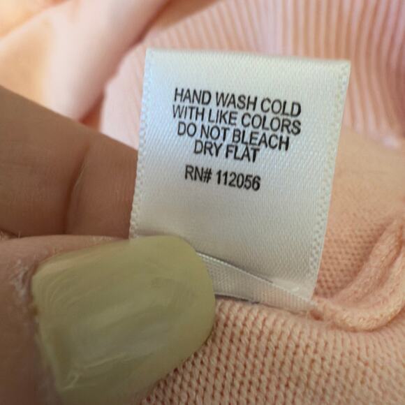 Zenana sz. Large pink lightweight turtleneck sweater, feminine, classic #3633 - Picture 7 of 7